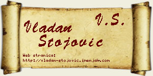 Vladan Stojović vizit kartica